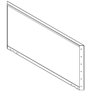 Jardinieră din oțel - Panou - 60 x 120 cm - RAL7016 mat (gri antracit)