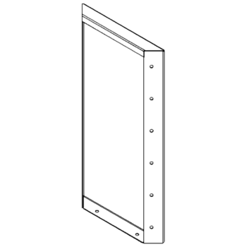 Jardinieră din oțel - Panou - 60 x 30 cm - RAL7016 mat (gri antracit)