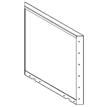 Jardinieră din oțel - Panou - 60 x 60 cm - RAL7016 mat (gri antracit)