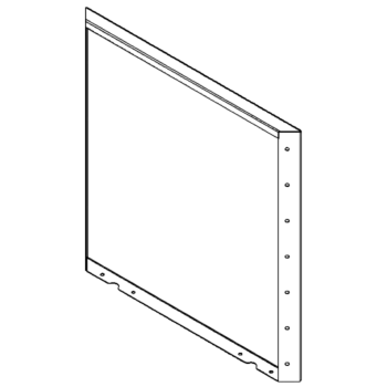 Jardinieră din oțel - Panou - 70 x 70 cm - RAL7016 mat (gri antracit)
