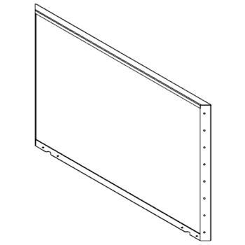 Jardinieră din oțel - Panou - 80 x 120 cm - RAL9010 mat (alb)