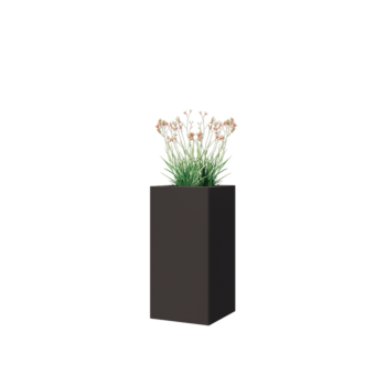 Jardinieră din oțel - Pătrat - 30 x 30 x 60 cm - Altă culoare RAL - Fără placă de bază