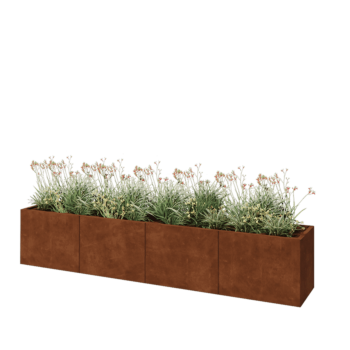 Jardinieră XXL din oțel corten - Dreptunghiular - 320 x 50 x 60 cm - Fără placă de bază