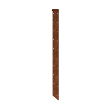 Jardinieră din oțel corten - Piesă de colț 180° - 100 cm