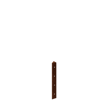 Jardinieră din oțel corten - Piesă de colț 45° - 40 cm