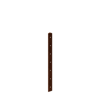 Jardinieră din oțel corten - Piesă de colț 45° - 70 cm