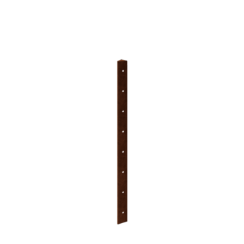 Jardinieră din oțel corten - Piesă de colț 45° - 80 cm