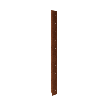 Jardinieră din oțel corten - Piesă de colț 90° - 100 cm
