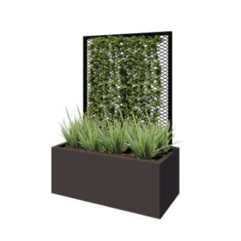 Negru spalier pentru plante cățărătoare 100 x 50 cm