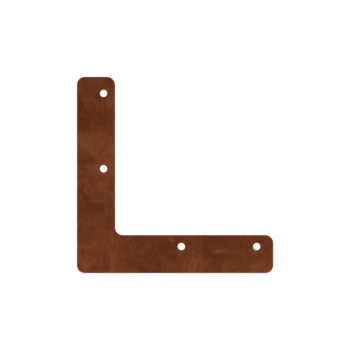 Jardinieră din oțel corten - Placă de îmbinare - Formă L