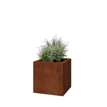 Jardiniere sudată din oțel corten Montana 50 x 50 x 50 cm