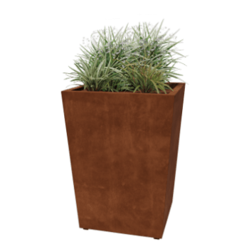 Jardiniere sudată din oțel corten Con 80 x 80 x 100 cm