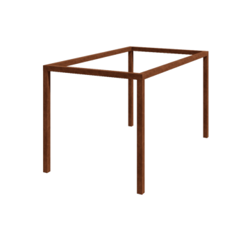 Pergolă din oțel corten - Dreptunghiular - 424 x 250 x 230 cm - Fără bază de beton
