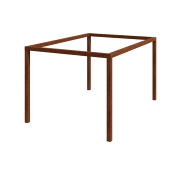 Pergolă din oțel corten - Dreptunghiular - 424 x 300 x 230 cm - Fără bază de beton