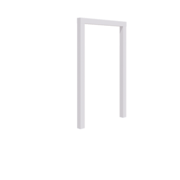 Pergolă din oțel - Drept - 150 x 230 cm - RAL9010 mat (alb) - Fără bază de beton