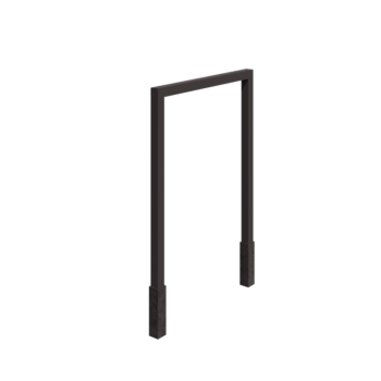 Pergolă din oțel - Drept - 200 x 230 cm - RAL7016 mat (gri antracit) - Cu bază de beton