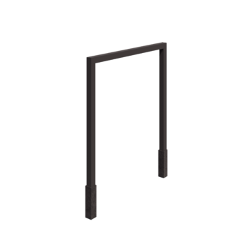 Pergolă din oțel - Drept - 250 x 230 cm - RAL7016 mat (gri antracit) - Cu bază de beton