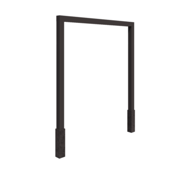 Pergolă din oțel - Drept - 250 x 230 cm - Altă culoare RAL - Cu bază de beton