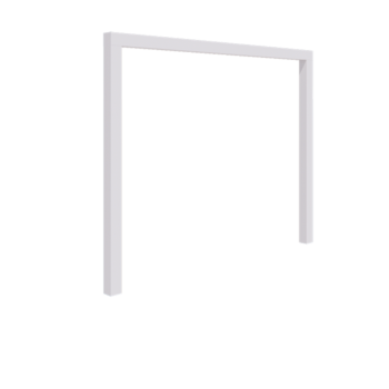 Pergolă din oțel - Drept - 300 x 230 cm - RAL9010 mat (alb) - Fără bază de beton