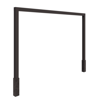 Pergolă din oțel - Drept - 400 x 230 cm - Altă culoare RAL - Cu bază de beton