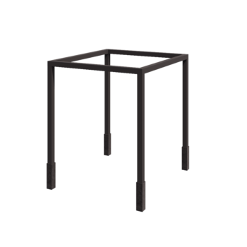 Pergolă din oțel - Pătrat - 274 x 250 x 230 cm - RAL7016 mat (gri antracit) - Cu bază de beton