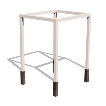 Pergolă din oțel - Pătrat - 224 x 200 x 230 cm - Altă culoare RAL - Fără bază de beton