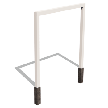 Pergolă din oțel - Drept - 250 x 230 cm - Altă culoare RAL - Cu bază de beton