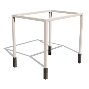 Pergolă din oțel acoperit cu pulbere configurație pătrat 324 x 250 cm
