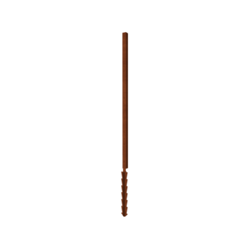 Gardă din oțel corten H stolp colț cu pin de pământ 190 x 6 x 6 cm