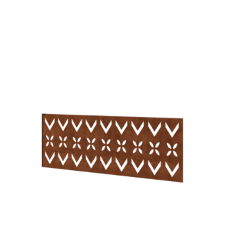 Gardă din oțel corten H panou V 120 x 47,5 cm