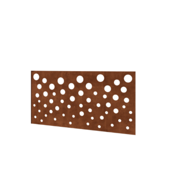 Gardă din oțel corten H panou B 120 x 63,3 cm