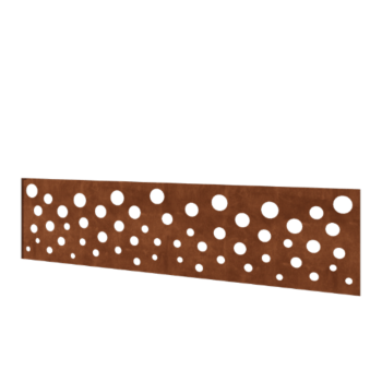 Gardă din oțel corten H panou B 180 x 47,5 cm