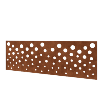 Gardă din oțel corten H panou B 180 x 63,3 cm