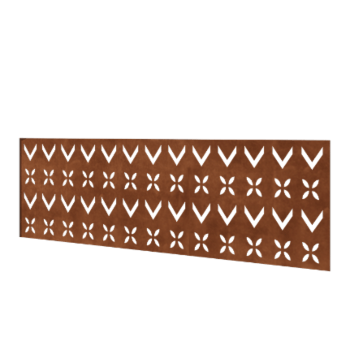 Gardă din oțel corten H panou V 180 x 63,3 cm