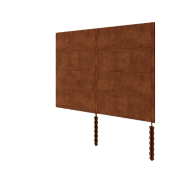 Gardă din oțel corten H4 set 252 cm