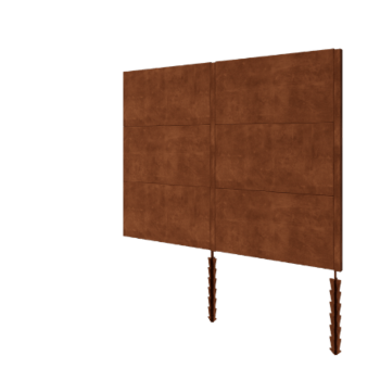 Gardă din oțel corten H3 set 252 cm