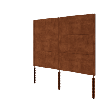 Gardă din oțel corten H3 set complet 258 cm