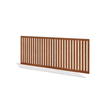 Gard decorativ de grădină din oțel corten S 149 x 60 cm