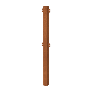 Gard decorativ de grădină din oțel corten stolp intermediar