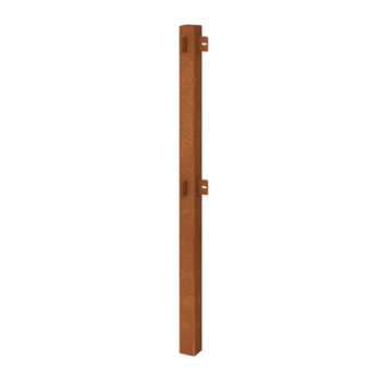 Gard decorativ de grădină din oțel corten stolp colț