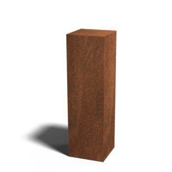 Soclu din oțel corten Ohio 30 x 30 x 100 cm