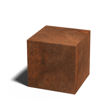 Soclu din oțel corten Ohio 40 x 40 x 40 cm