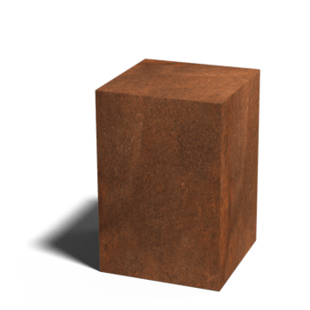 Soclu din oțel corten Ohio 40 x 40 x 60 cm