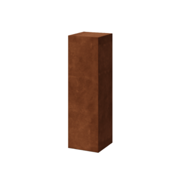 Soclu din oțel corten Ohio 30 x 30 x 100 cm