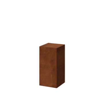 Soclu din oțel corten Ohio 30 x 30 x 60 cm