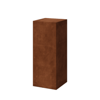 Soclu din oțel corten Ohio 40 x 40 x 100 cm