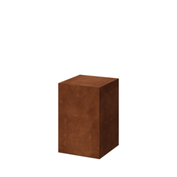 Soclu din oțel corten Ohio 40 x 40 x 60 cm