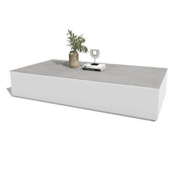 Măsuță de cafea din aluminiu Vittoria 160 x 80 x 30 cm