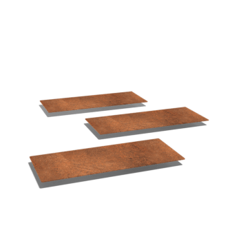 Piatră de cărare din oțel corten Dreptunghi 60 x 25 cm