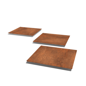 Piatră de cărare din oțel corten Pătrat 50 x 50 cm